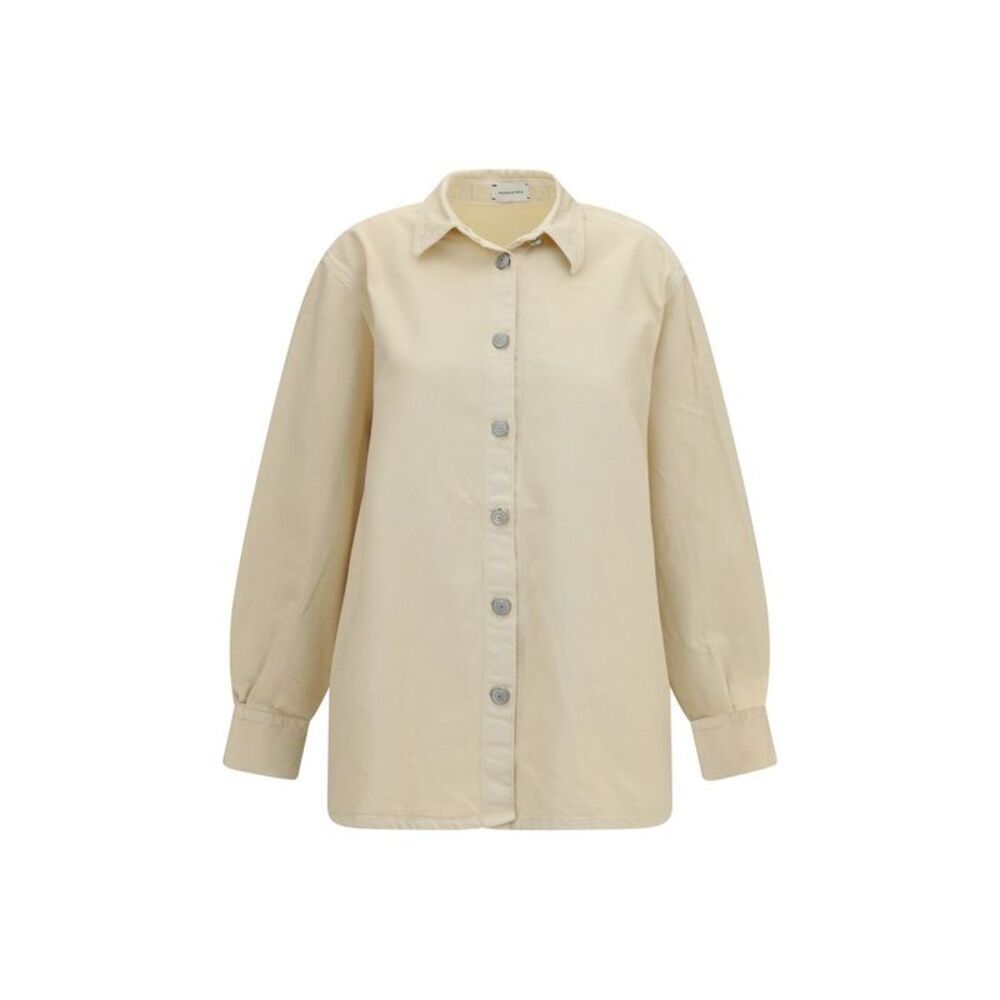 Magda Butrym Beige Denim Women's Shirt
